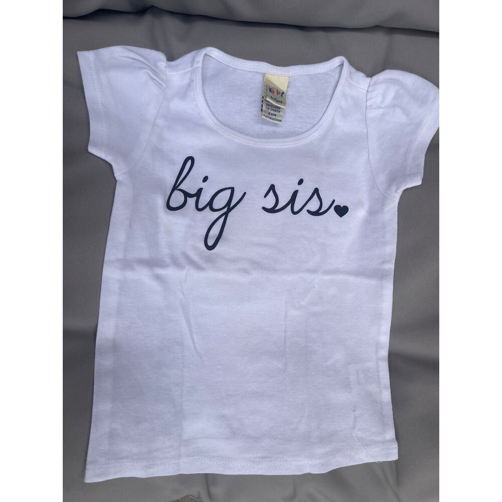 Infant girl “BIG SIS” tee